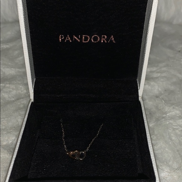 Pandora Jewelry - Pandora 14k Gold and Silver Heart Necklace